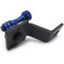 HTTMT- Motorcycle Rearview Mirror Camera Mount Bracket Holder Compatible with GoPro Hero 7/6/5/4 in Blue [P/N: GZSP-SP-015]