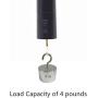FENELY Wind Spinner Motor Battery Operated for Hanging Display Yard Black Wind Spinners Outdoor Sculptures - Load Capacity of 4 Pounds