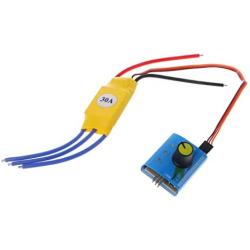 Davitu Motor Controller - 30A 12V DC 3-phase High-Power Brushless Motor Speed Regulator PWM Controller Brushless Speed Controller Motor
