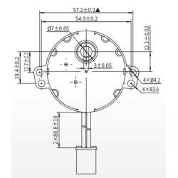 Synchronous Motor 220~240 VAC 4 Poles CW