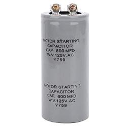 600MFD Motor Starting Capacitor 43x102mm Round Running Capacitor for Electric Motor and Fan, CD60 125VAC