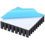 5pcs Heat Sink 35 x 35 x 10 mm / 1.38 x1.38 x 0.39 inch Aluminum Small Heatsink with Thermal Conductive Double Sided Tape for CPU IC LED Board