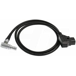 HangTon Right Angle Power Cable for Tilta Nucleus-M Motor P-tap D-tap 0B 7 Pin 80CM for V-Mount Battery