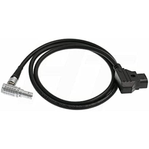 HangTon Right Angle Power Cable for Tilta Nucleus-M Motor P-tap D-tap 0B 7 Pin 80CM for V-Mount Battery
