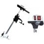 Watersnake T18 ASP - 18 Pound Thrust 12v Electric Saltwater Trolling Motor with Transom Mount