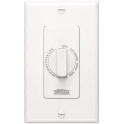 NuTone Variable Speed Wall Control for Ventilation Fans, Dial Knob Control, 3 Amp., 120V, White