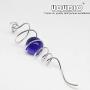 UOUDIO Gazing Ball Spiral Tail Wind Spinner Stabilizer，Indoor Outdoor Decoration Stainless Steel Glass Ball with Hanging Swivel Hook 11