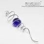 UOUDIO Gazing Ball Spiral Tail Wind Spinner Stabilizer，Indoor Outdoor Decoration Stainless Steel Glass Ball with Hanging Swivel Hook 11