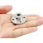Eilumduo 4Pcs 8mm Rigid Flange Shaft Coupling Motor Guide Shaft Coupler Motor Connector Axis Bearing Fittings for DIY RC Model Shaft Connection