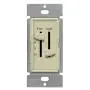 ENERLITES 3 Speed Ceiling Fan Control and LED Dimmer Light Switch, Light and Fan Combination Switch, Single Pole, 2.5A, 300W Incandescent, No Neutral Wire Required, 17001-F3-I-F, Ivory
