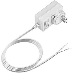 Rollerhouses 24V 1A 24W White Plug-in Transformer DC Wall Charger Adapter/Power Supply Adapter w/5 Ft Cable, AC 100-240V to DC 24V Power Converter White