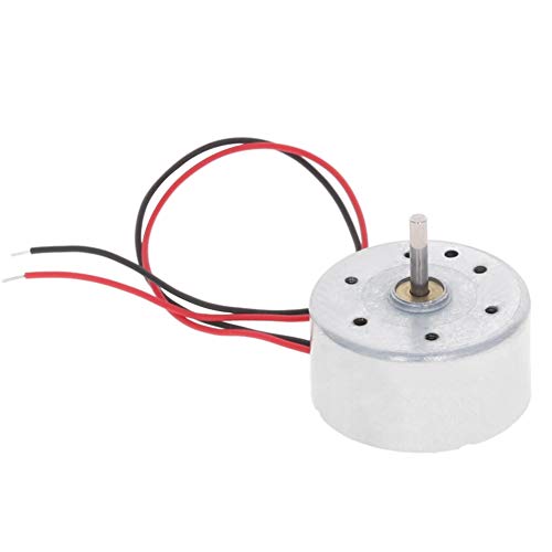 Fielect DC 6V Motor Electric Motor Gear Motor Round Micro Speed Reduction Motor with Cable,10MM