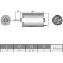 Fielect DC Motor 12V 13000RPM Micro Motor Electric Motor Round Shaft for RC Boat DIY Airplane Toys Model DIY Hobby, 1 PCS