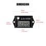 HonorMeet Digital LCD Inductive Hours Tachometer with Maintenance Reminder, Waterproof Design for Gas Engine Powered Lawn Mower Generator Compressor Chainsaw ATV Motorcycle and Snowblower etc.