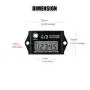 HonorMeet Digital LCD Inductive Hours Tachometer with Maintenance Reminder, Waterproof Design for Gas Engine Powered Lawn Mower Generator Compressor Chainsaw ATV Motorcycle and Snowblower etc.