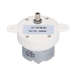 JS‑40 Gear Motor Plastic , Physical Therapy Sensory Motor Aids Speed Reduction Geared Conveyor Motors Reduction Motor EngineDC 12V 20RPM for Toy Equipment Machinery
