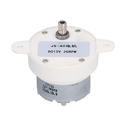 JS‑40 Gear Motor Plastic , Physical Therapy Sensory Motor Aids Speed Reduction Geared Conveyor Motors Reduction Motor EngineDC 12V 20RPM for Toy Equipment Machinery
