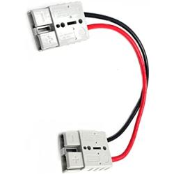 daier 1Pcs Electric Quick Connect Disconnect Connector Extension Cable 10AWG 50A 500V for Forklift Car Truck RV Boat Battary Charger,Solar Connector Extension Cable Set