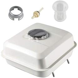HGC Fuel Tank For Honda GX160 5.5HP GX200 6.5HP GX140 White Engine with Petcock Gas Cap Filter Replaces 17510-ZE1-020ZA