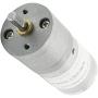 sourcing map Gear-Box Motor DC12V 250RPM 4mm Drive Shaft Speed Reducing Silver Tone
