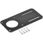 MECCANIXITY Motor Bracket Motor Mounting Holder 132x65mm Black for NEMA 23 Stepper Motor with Screws