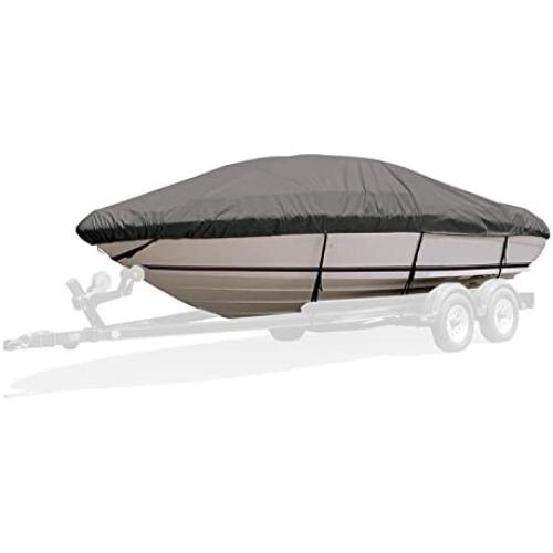 Survivor Marine Products Cover, Aluminum V-Hull Fishing Boat with Motor Hood