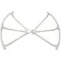 Upgraded Motors Three Blades Propellers Main Propeller Guard Bumpers Protectors for Hubsan H502E H502S Drone Replacement CCW CW with Metal Gears RC Quadcopter Spare Parts Set (White)