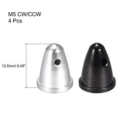 uxcell 4pcs M5x10 Motor Propeller M5 Cap Nut Prop Round Clamp Fixed Adapter for 1806 2204 2205 2206 2208 Brushless Motor