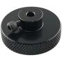 E-outstanding Black Aluminum Alloy Positioning Handwheel with 5mm Diameter Internal Hole for 3D Printer 42 Stepper Motor