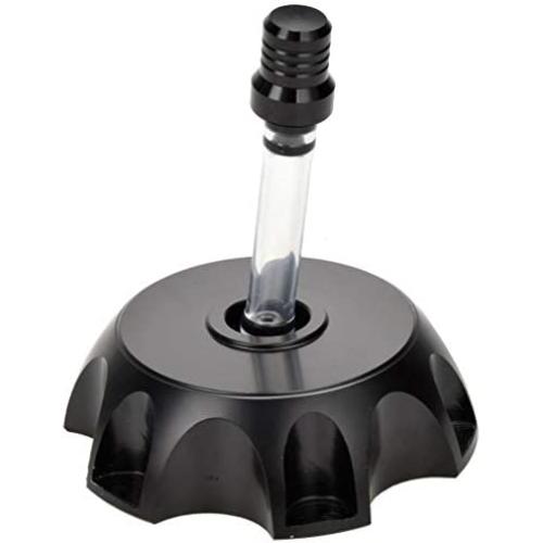 HIAORS CNC Aluminum Gas Fuel Tank Cap With Breather Valve for 50cc 70cc 90cc 110cc 125cc 140cc 150cc 160cc Pit Dirt Bike Motorcycle Black