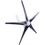 Windmill Generator 800W Small Wind Turbines Kit 5-Blade Wind Turbine Motor with Charge Controller for Home Use Boat-Blue 24v
