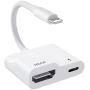 HDMI Adapter for iPhone to TV, 1080P Digital AV Adapter for iPhone,HD Video HDMI Sync Screen Converter,Support HD TV/Projector/Monitor [No Need Power]…