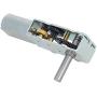 Fielect DC 6V 6RPM Reversible Worm Geared Motor High Torque Electric Gear Motor Turbine Worm Gear Box Reduction Motor, Single Shaft GW180