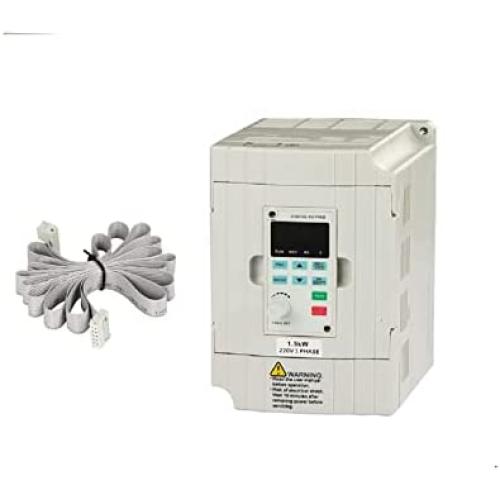 LAPOND Single Phase CNC Vector Control VFD Drive VFD Inverter Professional Variable Frequency Drive 1.5KW 2HP 220V 7A with VFD Panel