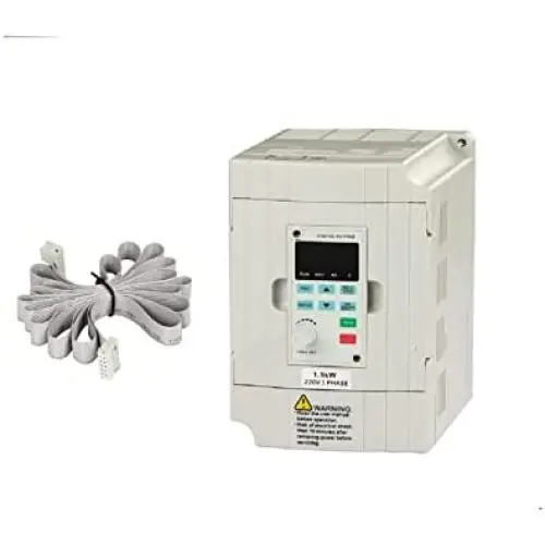 LAPOND Single Phase CNC Vector Control VFD Drive VFD Inverter Professional Variable Frequency Drive 1.5KW 2HP 220V 7A with VFD Panel