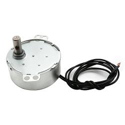 Fielect Synchronous Motor AC 220V 8-10RPM Turntable Motor CW/CCW Direction 4W TYC-50 Horizontal Hole Shaft