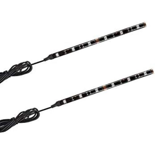 Kingshowstar 2PCS 8inch 6LED Multi-Color Flexible Strip Accent Lights 5050 SMD Flex RGB for Motorcycle, ATV, Car