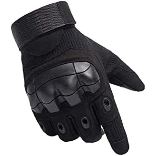 Bethspec Touch Screen Full Finger Tactical Gloves for Men Military Hard Knuckle Motorcycle Paintball Climbing