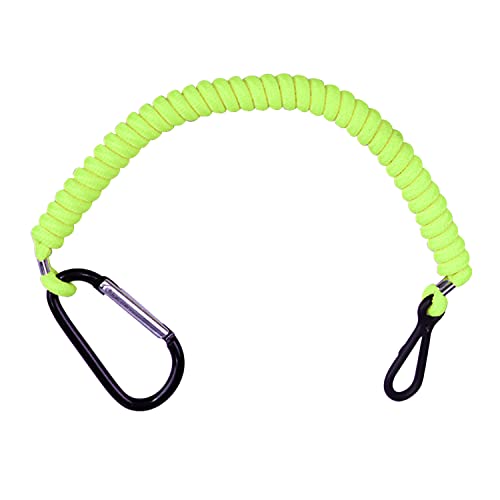 8M0092850 Boat Kill Switch Lanyard Replacement for Mercruiser Marine Boat Emergency Stop Switch Safety Lanyard Cord 49 Inch/125 Long -Replace 15920T54 15920A54 (Aluminum Alloy Clip Green 1Pcs)