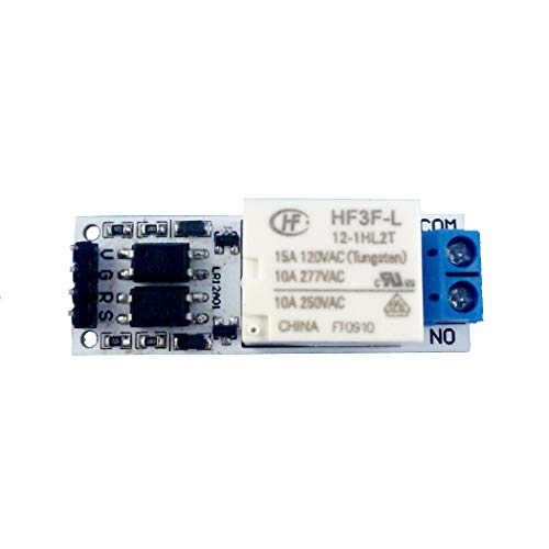eletechsup DC 12V 10A Magnetic Latching Relay Module Zero Power Hold Switch Bistable Self-Locking Board for LED Motor CCTV PTZ (1)