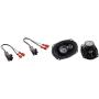 CERWIN VEGA XED693 6 x 9 Inches 350 Watts Max 3-Way Coaxial Speaker Set & Metra 72-4568 Speaker Harness for Selected General Motor Vehicles