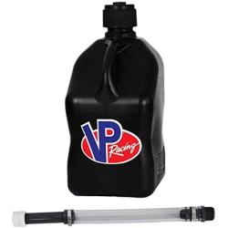 VP Racing Fuels Motorsport 5 Gallon Square Plastic Utility Jug Black & 14 Inch Hose