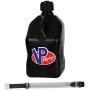 VP Racing Fuels Motorsport 5 Gallon Square Plastic Utility Jug Black & 14 Inch Hose