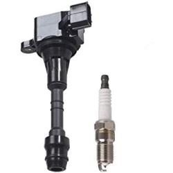 ENA Set of 6 Spark Plug and 6 Ignition Coil Pack Compatible with Nissan Infiniti Maxima Murano Pathfinder Quest Altima Q4 350Z FX35 G35 Replacement for UF349