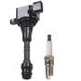 ENA Set of 6 Spark Plug and 6 Ignition Coil Pack Compatible with Nissan Infiniti Maxima Murano Pathfinder Quest Altima Q4 350Z FX35 G35 Replacement for UF349