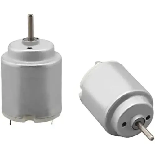Fielect 2Pcs DC Motor 1.5-6V 5000-20000RPM Micro Motor Mini Motor Electric Motor Round Shaft for RC Boat DIY Airplane Toys Model DIY Hobby