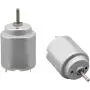 Fielect 2Pcs DC Motor 1.5-6V 5000-20000RPM Micro Motor Mini Motor Electric Motor Round Shaft for RC Boat DIY Airplane Toys Model DIY Hobby