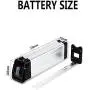 Jieoto E-Bike Pedelec Battery 36V 10AH 12.5AH 15AH, with 2A Charger and BMS Protection Board Suitable for 250W/350W/500W/650W Electric Lithium Bike Battery Motors