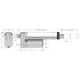 Justech 100mm 4-inch Linear Actuator Motor Heavy Duty 750N DC 12V for Auto Car RV Electric Door Opener Industrial Agricultural Machinery Clean Sweeping Vehicles Vessels Cargo Medical Window