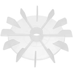 uxcell Motor Fan Blade 120mmx15mm Round Shape Bore White Engineering Plastic with 12 Vanes